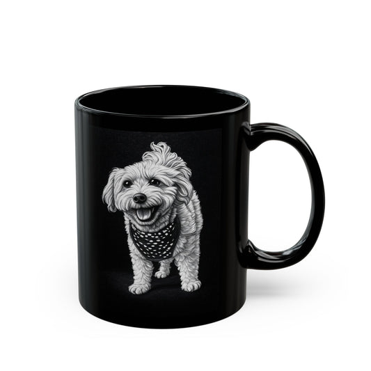 Buggs - Custom Pet Lover Mug, Black Mug for Dog Owners, Personalized Coffee Cup, Perfect Gift for Dog Lovers, Animal Rescue Fundraising