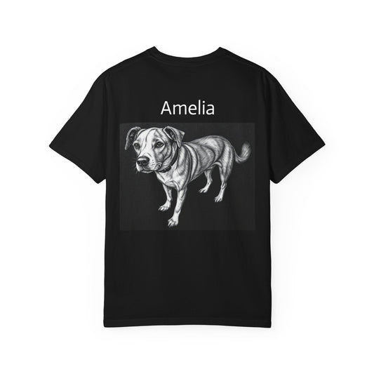Amelia - Dog Lovers' Unisex T-Shirt - Gift for Animal Lovers, Casual Wear, Unique Pet Apparel