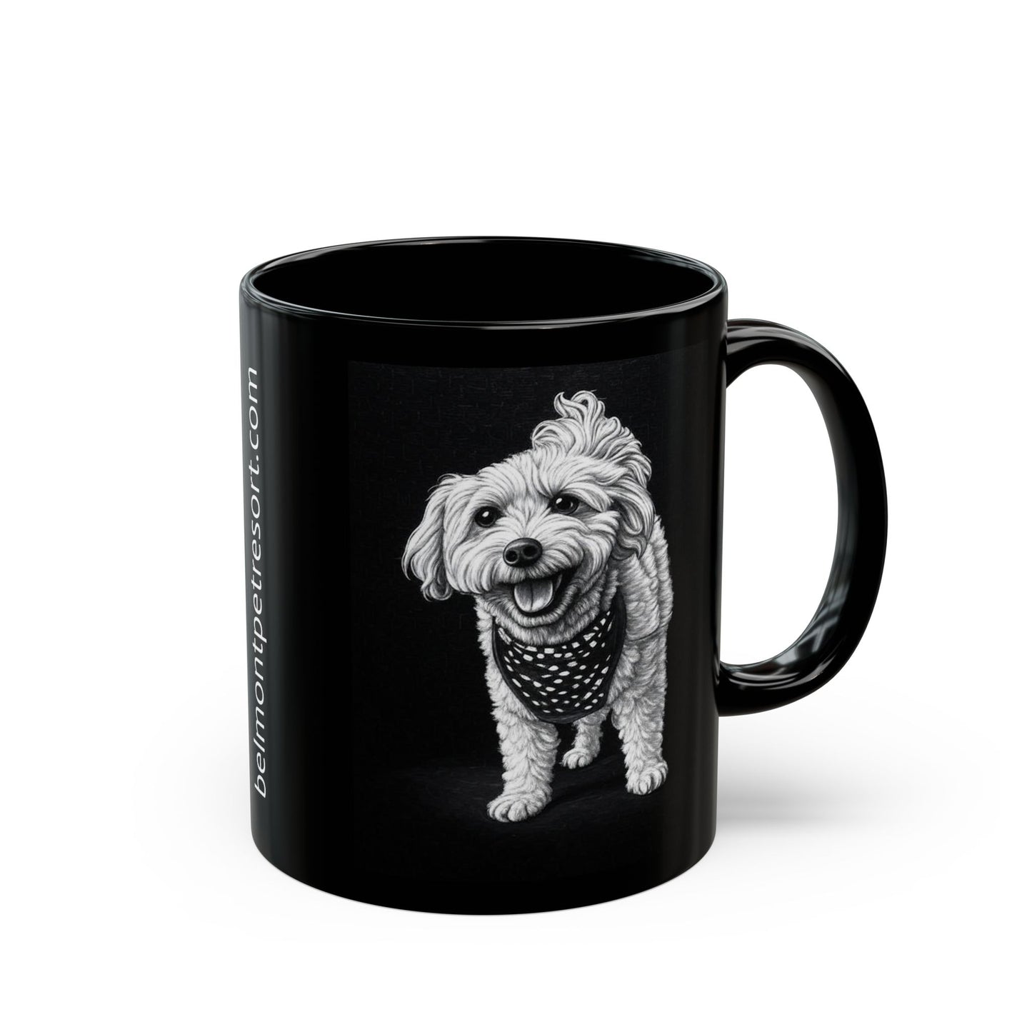 Buggs - Custom Pet Lover Mug, Black Mug for Dog Owners, Personalized Coffee Cup, Perfect Gift for Dog Lovers, Animal Rescue Fundraising