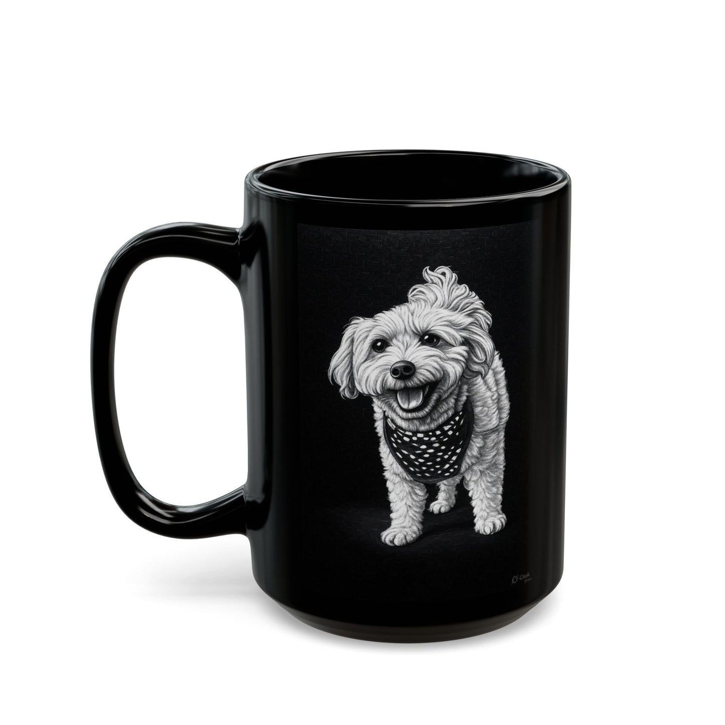 Buggs - Custom Pet Lover Mug, Black Mug for Dog Owners, Personalized Coffee Cup, Perfect Gift for Dog Lovers, Animal Rescue Fundraising