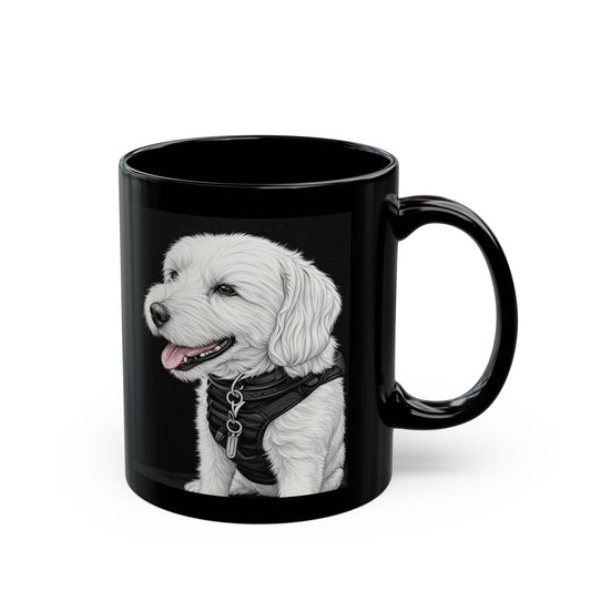 Benny - Custom Pet Lover Mug, Black Mug for Dog Owners, Personalized Coffee Cup, Perfect Gift for Dog Lovers, Animal Rescue Fundraising