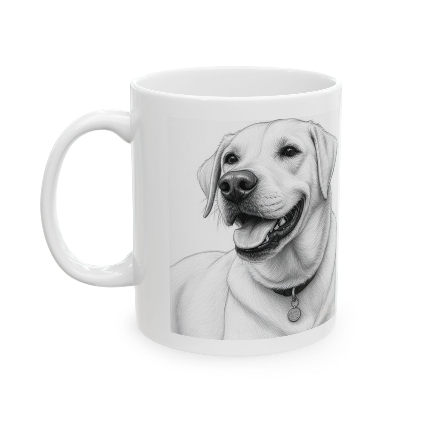 Custom Dog Portrait Ceramic Mug – Perfect Gift for Dog Lovers