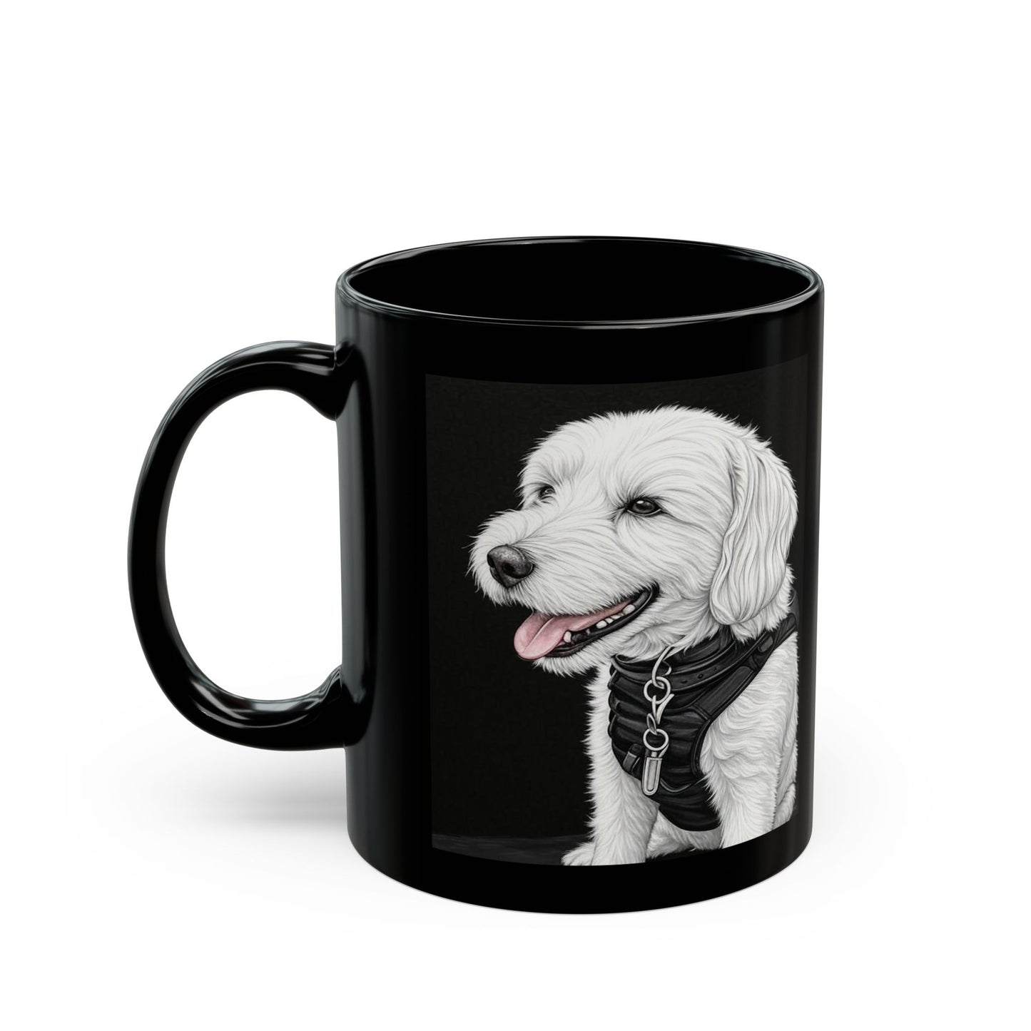 Benny - Custom Pet Lover Mug, Black Mug for Dog Owners, Personalized Coffee Cup, Perfect Gift for Dog Lovers, Animal Rescue Fundraising