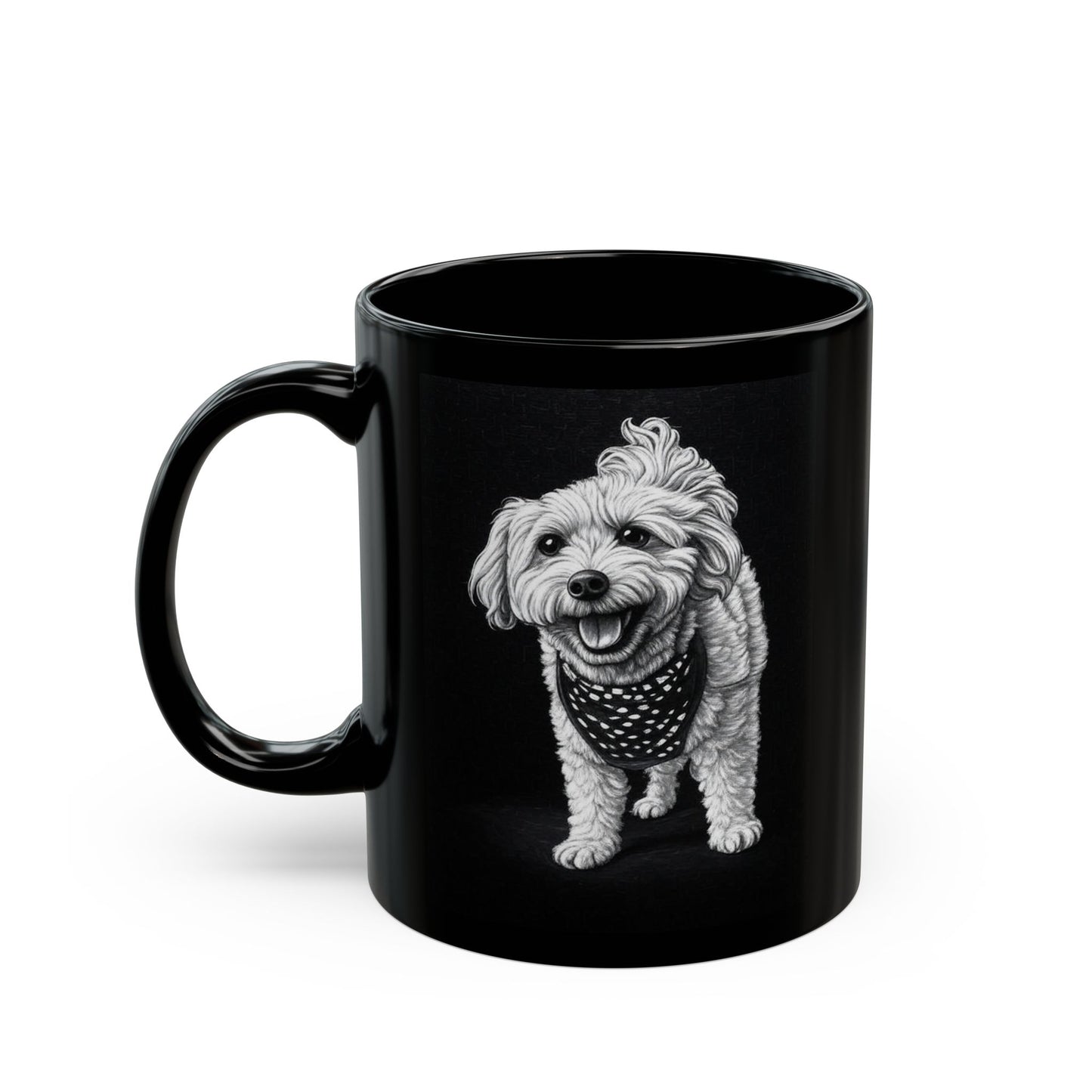Buggs - Custom Pet Lover Mug, Black Mug for Dog Owners, Personalized Coffee Cup, Perfect Gift for Dog Lovers, Animal Rescue Fundraising