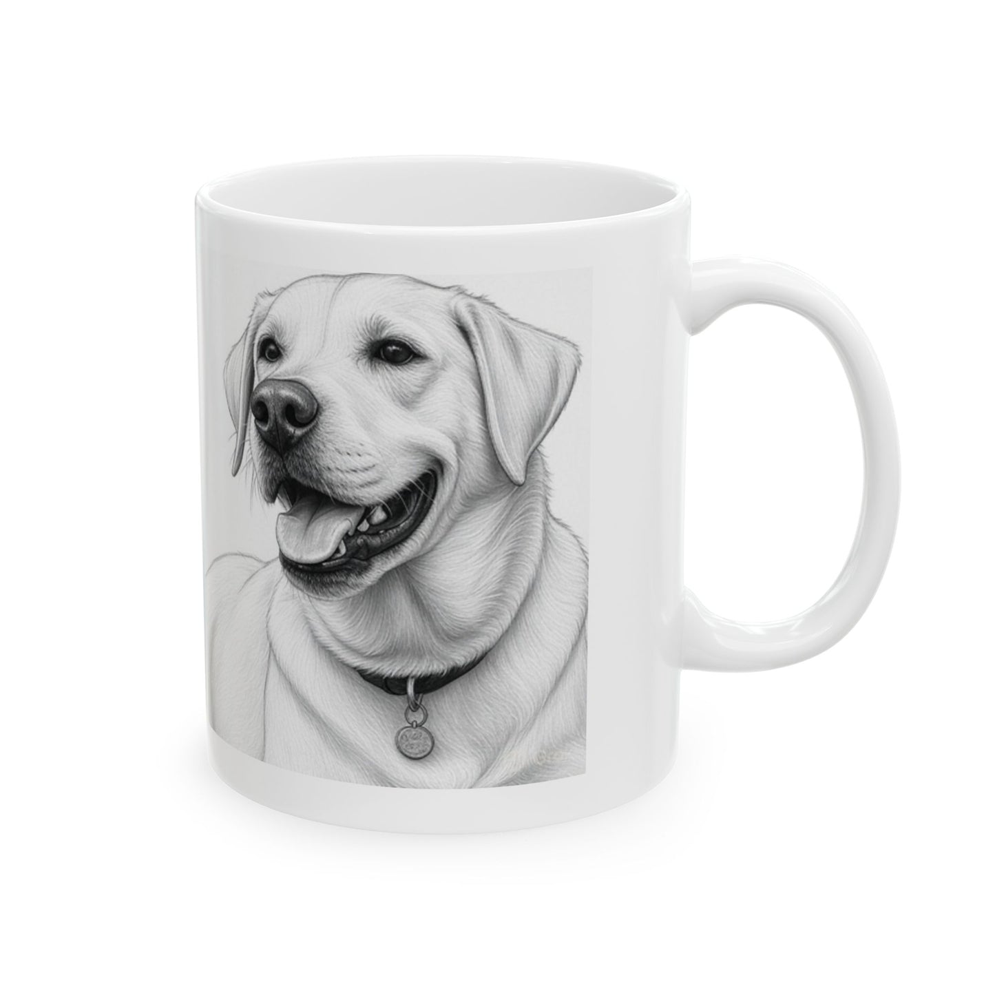 Custom Dog Portrait Ceramic Mug – Perfect Gift for Dog Lovers