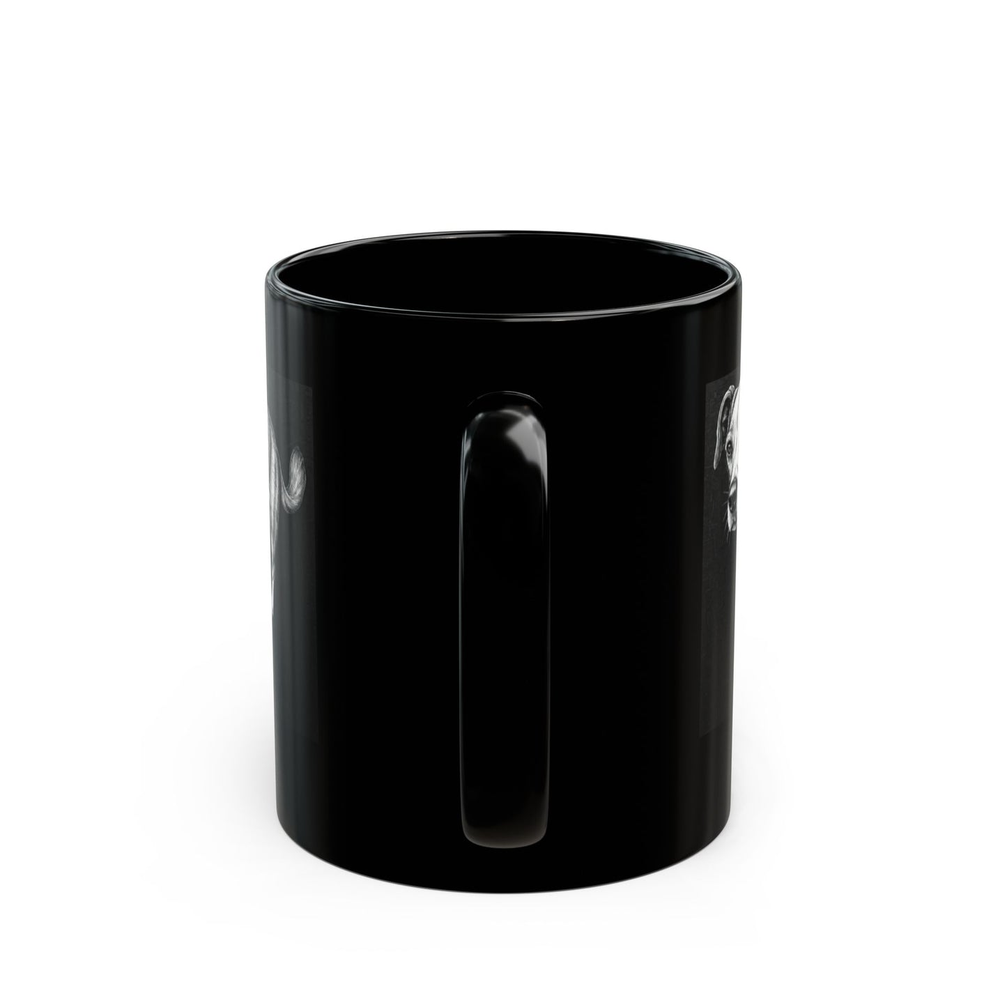 Amelia - Custom Pet Lover Mug, Black Mug for Dog Owners, Personalized Coffee Cup, Perfect Gift for Dog Lovers, Animal Rescue Fundraising