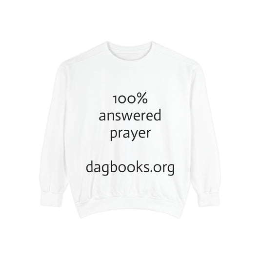 Dag Books - Unisex Prayer and Pet-Inspired Sweatshirt, Faith Apparel, Dog Lover Gift, Cozy Casual Wear, Unique Sweatshirt, Everyday Comfort