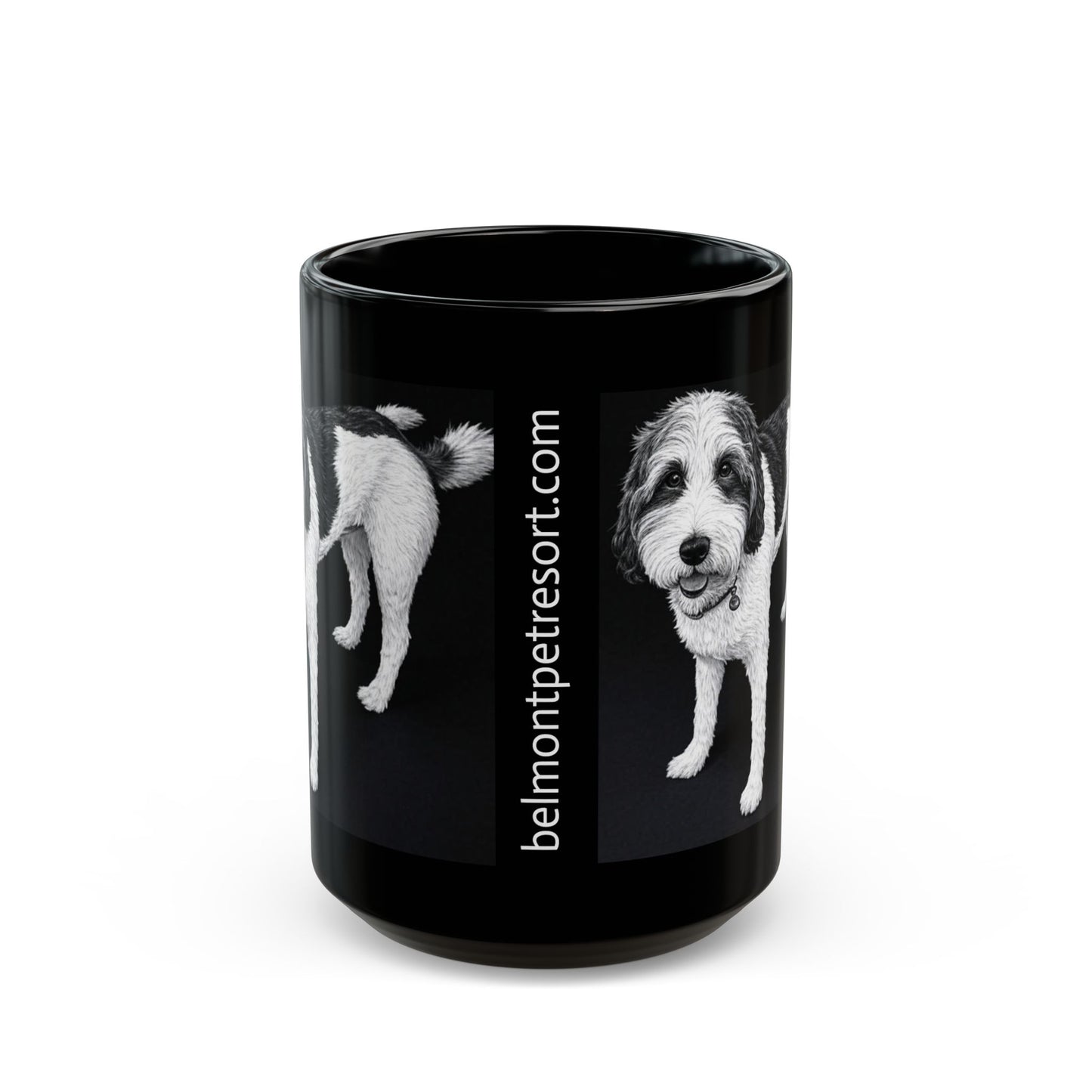 Harry - Custom Pet Lover Mug, Black Mug for Dog Owners, Personalized Coffee Cup, Perfect Gift for Dog Lovers, Animal Rescue Fundraising