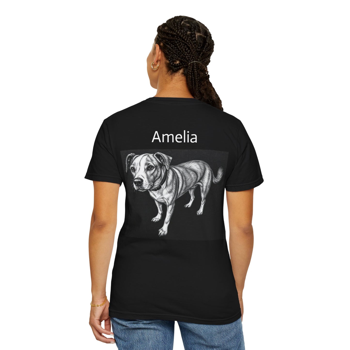 Amelia - Dog Lovers' Unisex T-Shirt - Gift for Animal Lovers, Casual Wear, Unique Pet Apparel