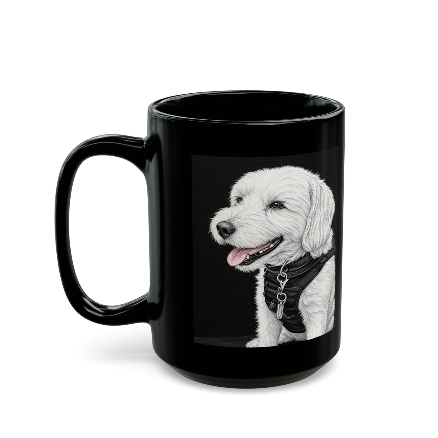 Benny - Custom Pet Lover Mug, Black Mug for Dog Owners, Personalized Coffee Cup, Perfect Gift for Dog Lovers, Animal Rescue Fundraising