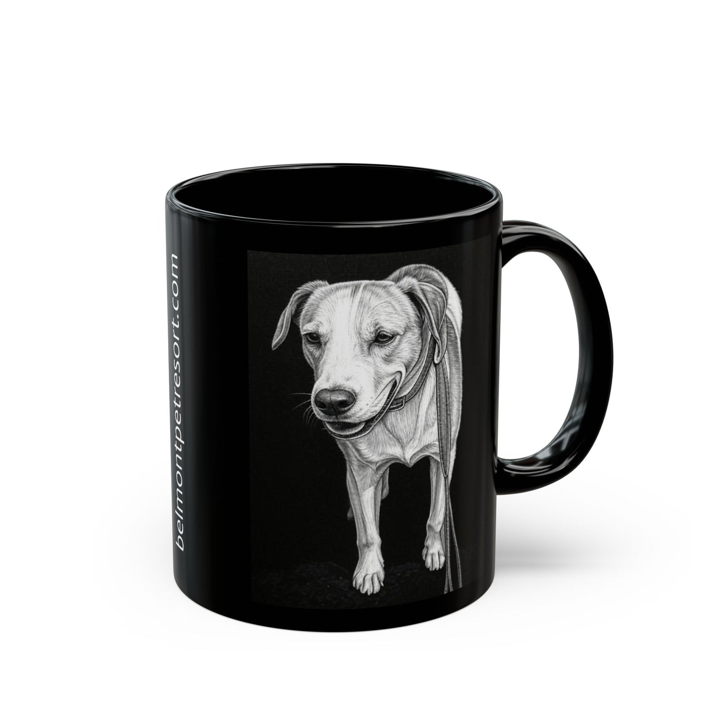 Milly - Custom Pet Lover Mug, Black Mug for Dog Owners, Personalized Coffee Cup, Perfect Gift for Dog Lovers, Animal Rescue Fundraising