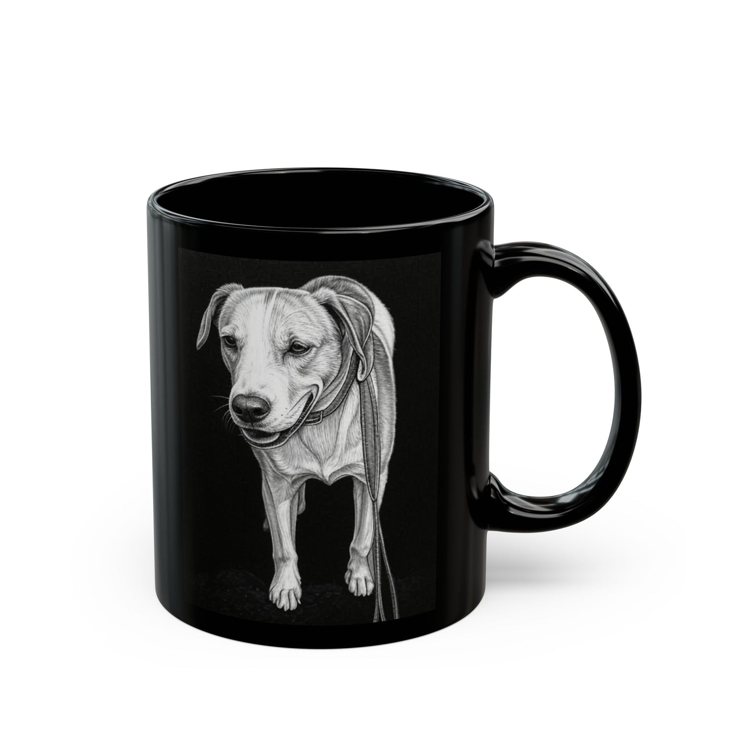Milly - Custom Pet Lover Mug, Black Mug for Dog Owners, Personalized Coffee Cup, Perfect Gift for Dog Lovers, Animal Rescue Fundraising