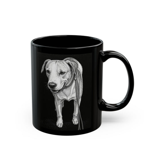 Milly - Custom Pet Lover Mug, Black Mug for Dog Owners, Personalized Coffee Cup, Perfect Gift for Dog Lovers, Animal Rescue Fundraising