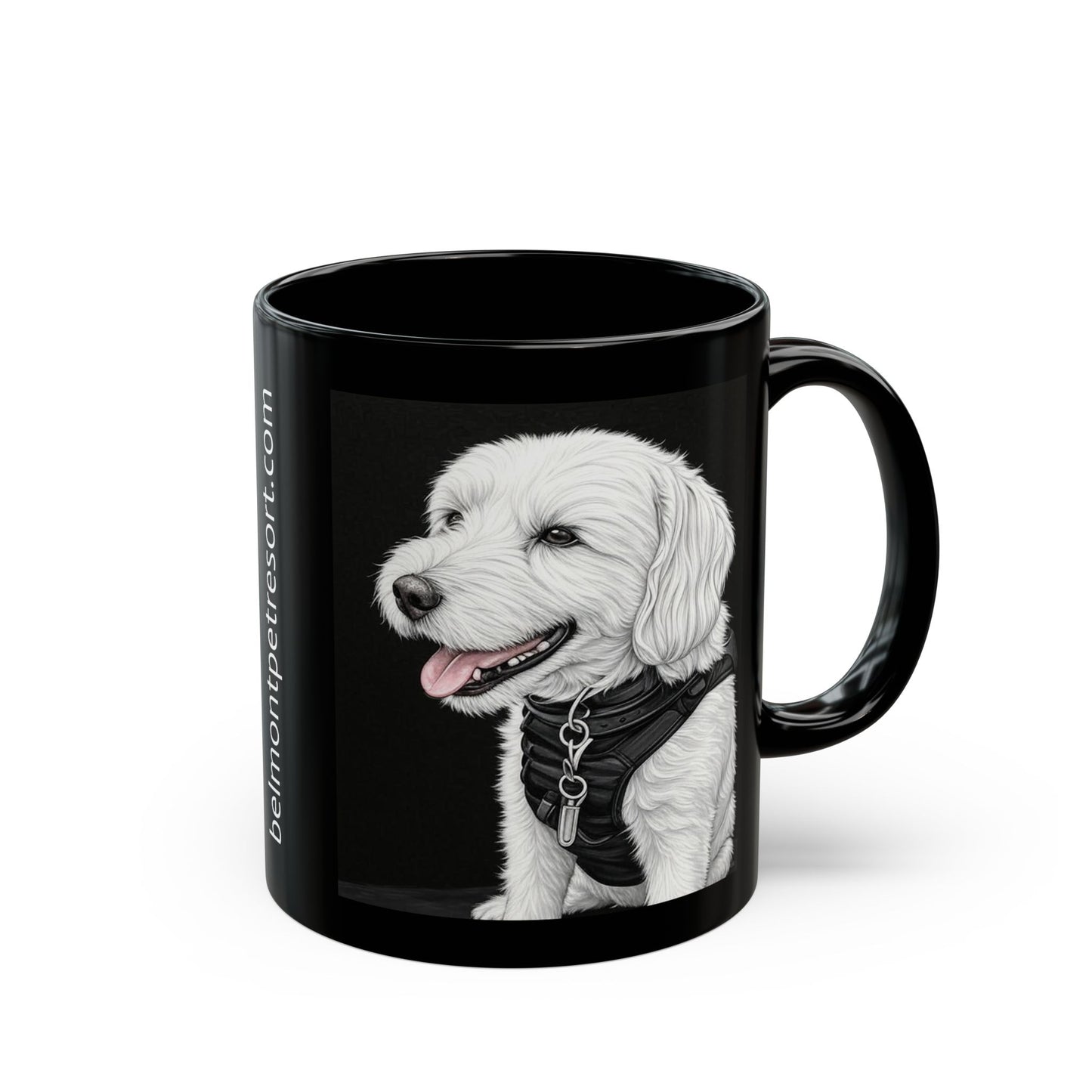 Benny - Custom Pet Lover Mug, Black Mug for Dog Owners, Personalized Coffee Cup, Perfect Gift for Dog Lovers, Animal Rescue Fundraising