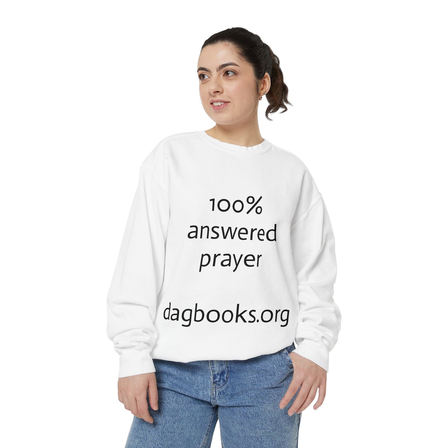 Dag Books - Unisex Prayer and Pet-Inspired Sweatshirt, Faith Apparel, Dog Lover Gift, Cozy Casual Wear, Unique Sweatshirt, Everyday Comfort
