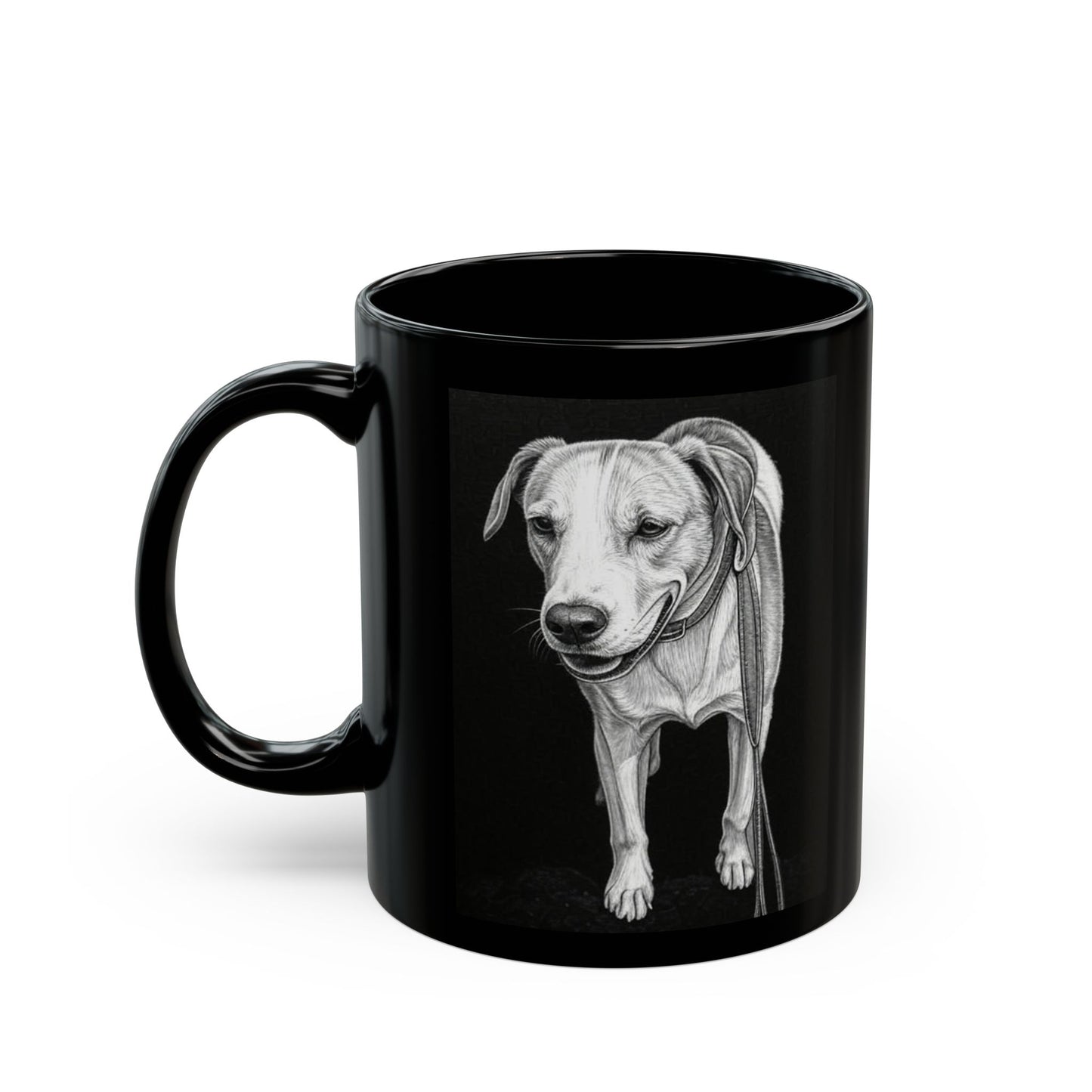 Milly - Custom Pet Lover Mug, Black Mug for Dog Owners, Personalized Coffee Cup, Perfect Gift for Dog Lovers, Animal Rescue Fundraising