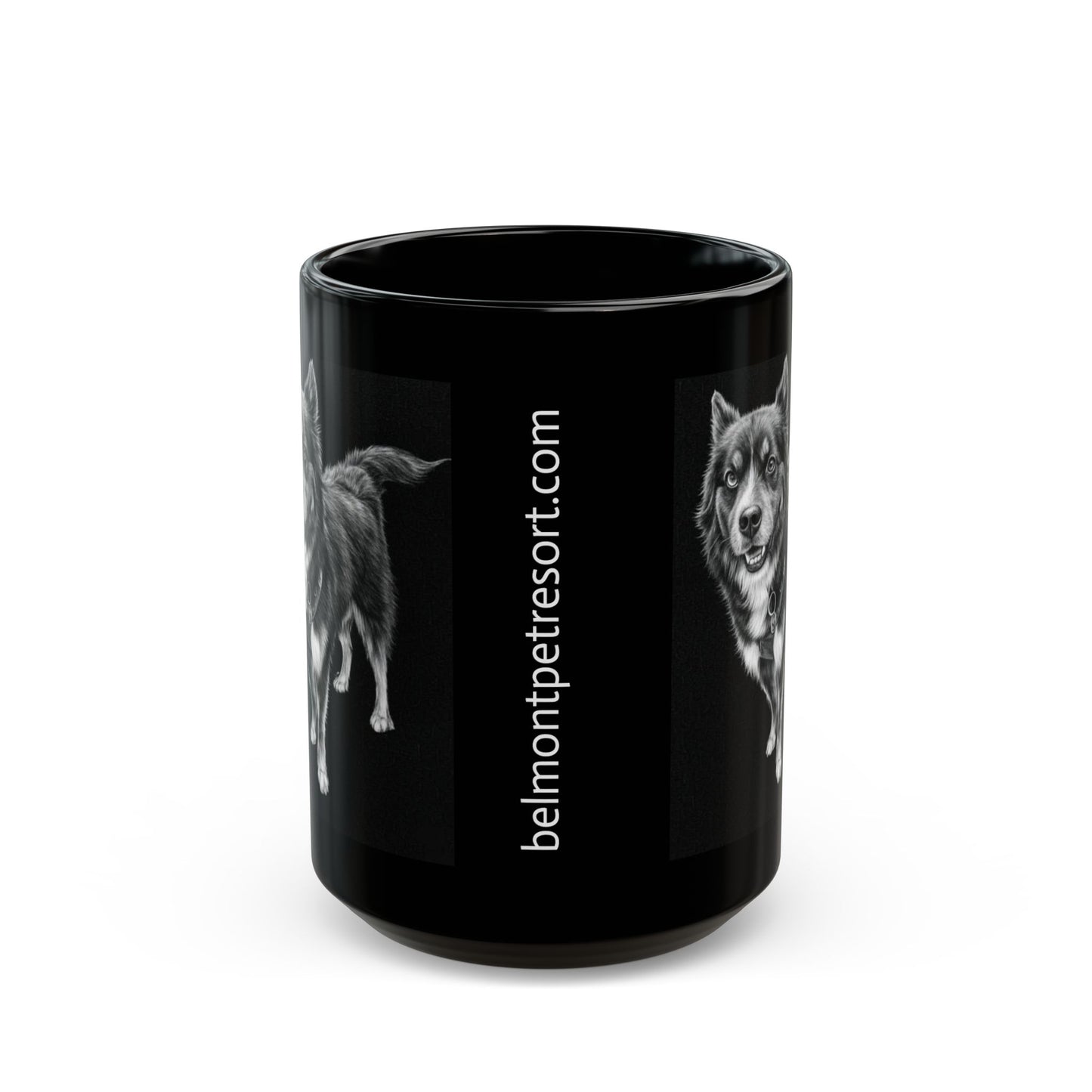Ozzie - Custom Pet Lover Mug, Black Mug for Dog Owners, Personalized Coffee Cup, Perfect Gift for Dog Lovers, Animal Rescue Fundraising