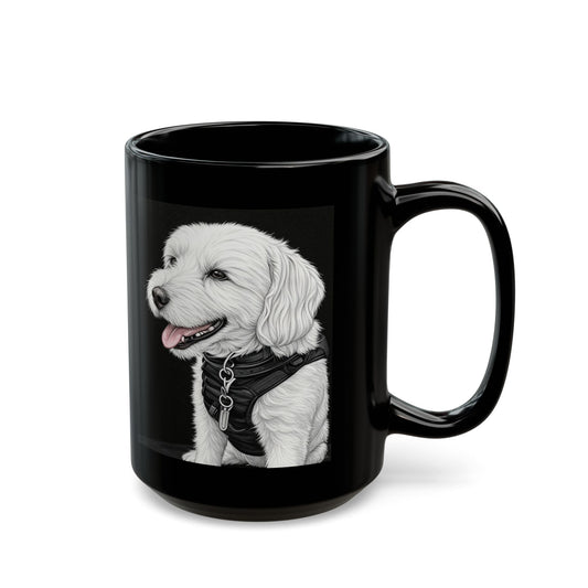 Benny - Custom Pet Lover Mug, Black Mug for Dog Owners, Personalized Coffee Cup, Perfect Gift for Dog Lovers, Animal Rescue Fundraising